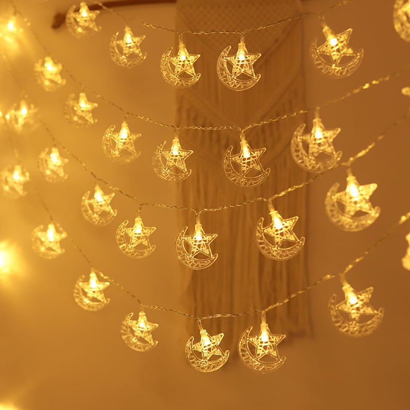 LED Moon Castle & Palace String Lights for Holiday Decor