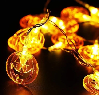 Halloween LED String Lights – Pumpkin, Ghost & Bat Designs