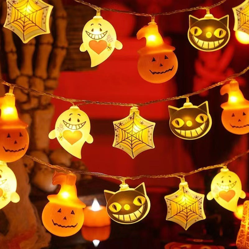 Halloween Pumpkin Lantern String Lights – 10 LED Designs