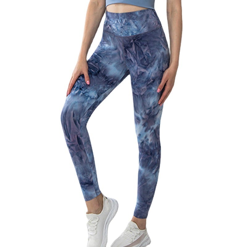 Tie-Dye High Waist Yoga Pants – Nylon, S to XL