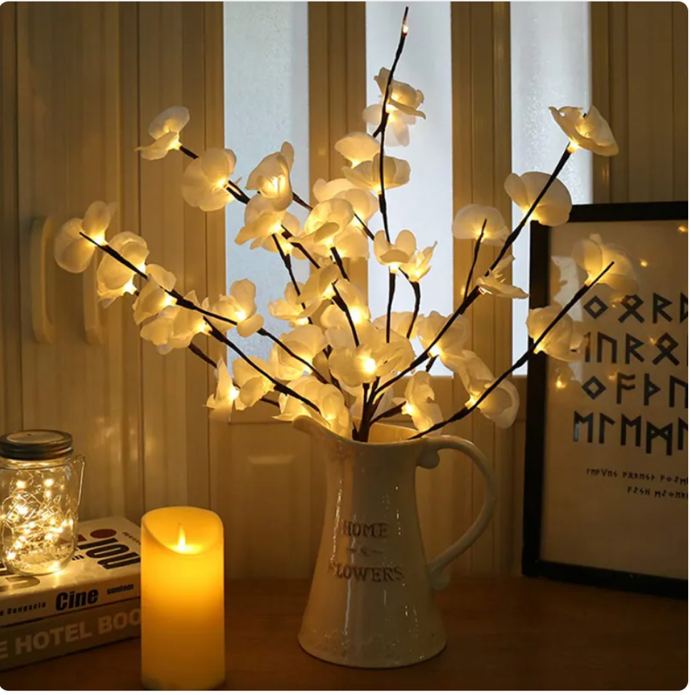 20-LED Twig String Lights for Home & Garden Decor