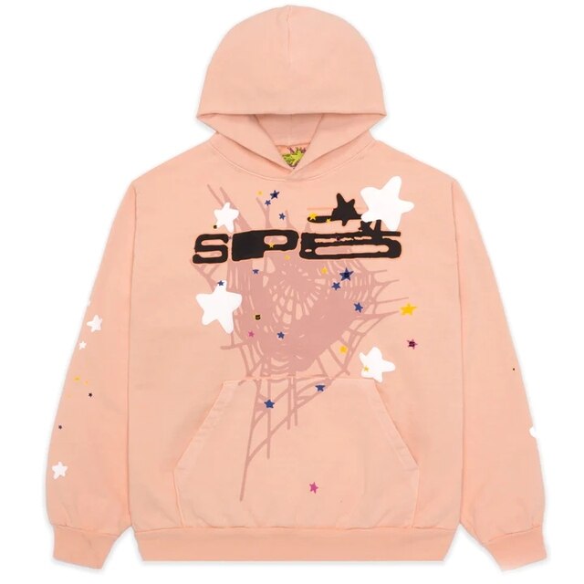Spider Letter Print Hoodie – Bold Graphic Street-Style Sweatshirt