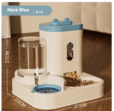 Automatic Pet Feeder & Water Dispenser – 2-in-1 Food & Water Bowl for Dogs & Cats