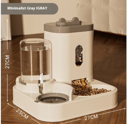 Automatic Pet Feeder & Water Dispenser – 2-in-1 Food & Water Bowl for Dogs & Cats