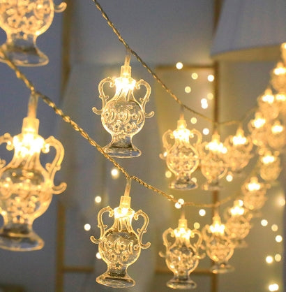 LED Moon Castle & Palace String Lights for Holiday Decor