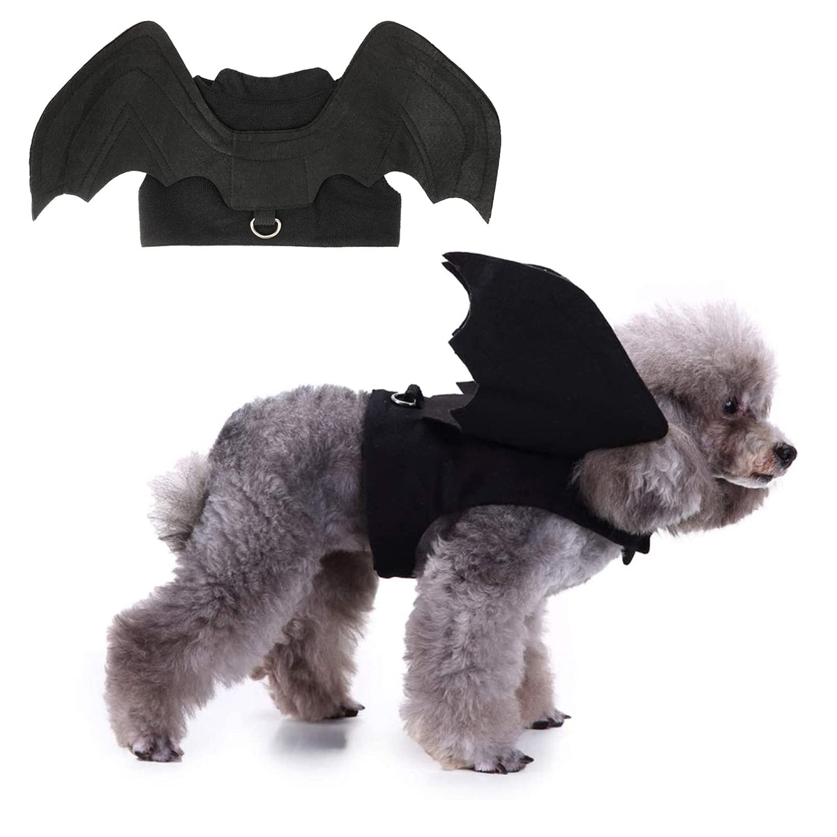 Halloween Bat Wings Pet Costume for Dogs & Cats – Large