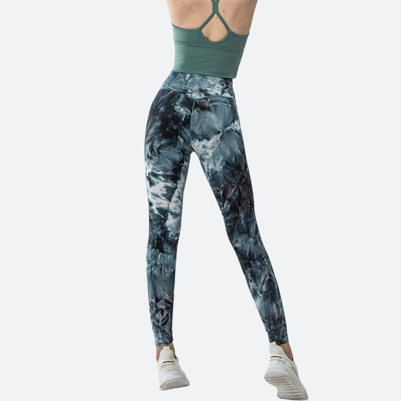 Tie-Dye High Waist Yoga Pants – Nylon, S to XL