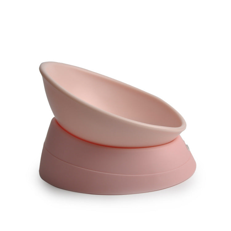 Tilted Non-Slip Cat Bowl – Adjustable Angle Feeding Bowl for Flat-Faced Cats