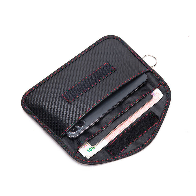 RFID Signal Blocking Key Pouch – Carbon Fiber