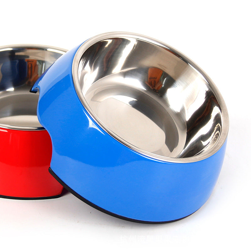 Non-Slip Stainless Steel Pet Bowl – Food & Water Bowl for Dogs & Cats