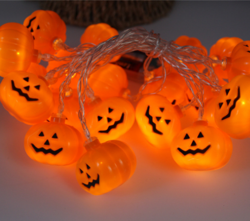 Halloween Pumpkin Lantern String Lights – 10 LED Designs