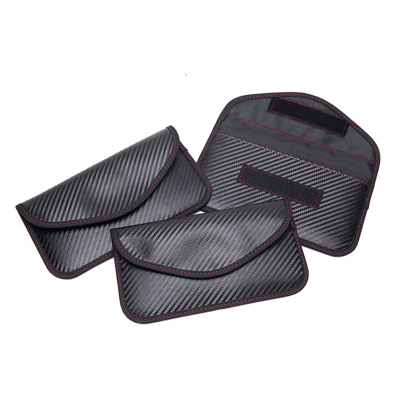RFID Signal Blocking Key Pouch – Carbon Fiber