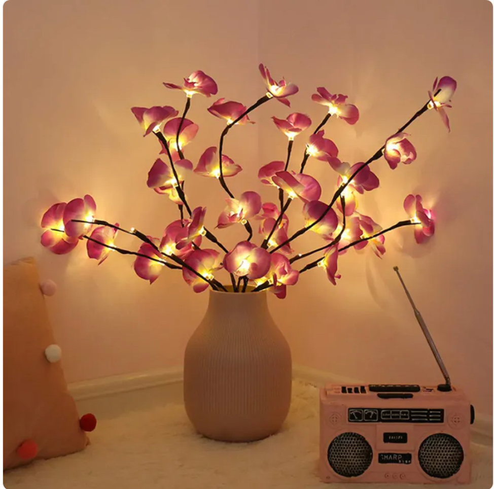 20-LED Twig String Lights for Home & Garden Decor