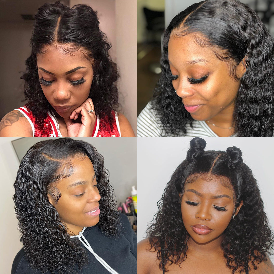 Jerry Curly Short Bob Human Hair Wig