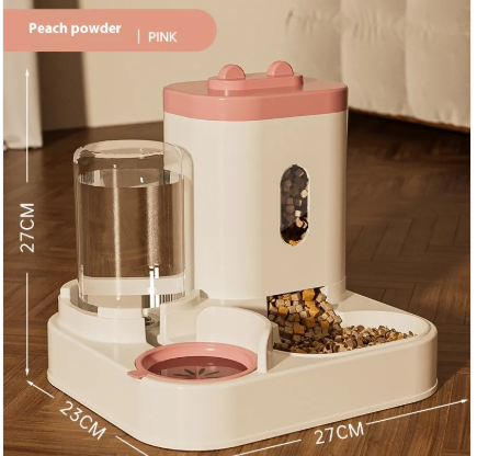 Automatic Pet Feeder & Water Dispenser – 2-in-1 Food & Water Bowl for Dogs & Cats