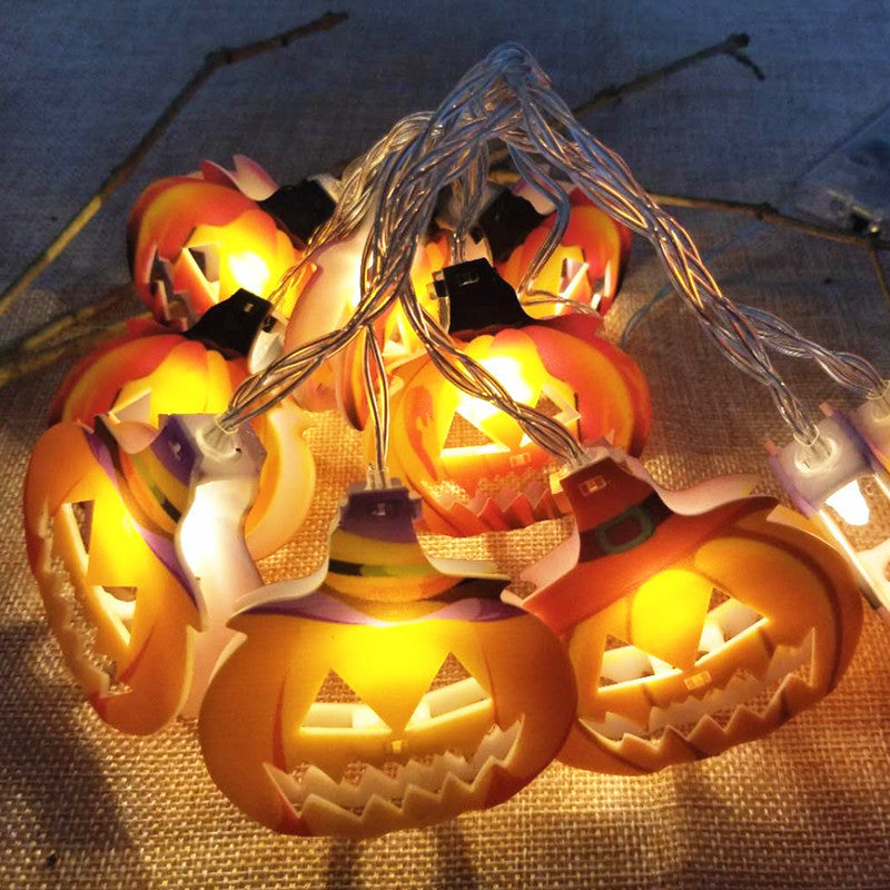 Halloween Pumpkin Lantern String Lights – 10 LED Designs