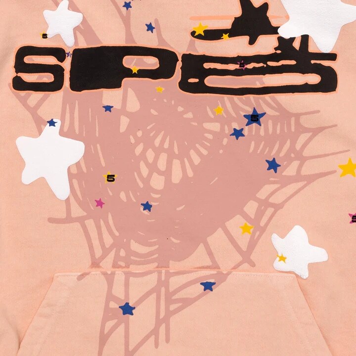 Spider Letter Print Hoodie – Bold Graphic Street-Style Sweatshirt