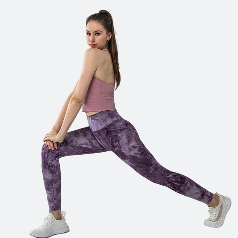 Tie-Dye High Waist Yoga Pants – Nylon, S to XL
