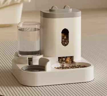 Automatic Pet Feeder & Water Dispenser – 2-in-1 Food & Water Bowl for Dogs & Cats