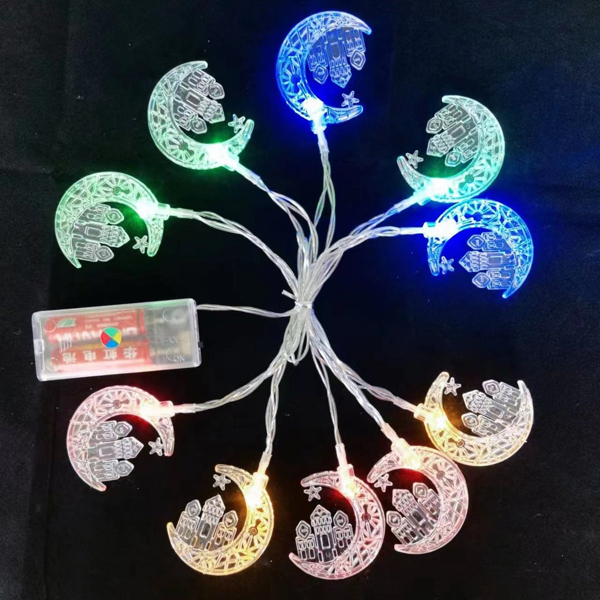 LED Moon Castle & Palace String Lights for Holiday Decor