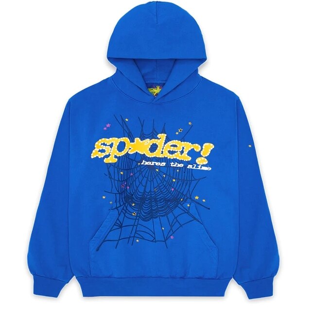 Spider Letter Print Hoodie – Bold Graphic Street-Style Sweatshirt