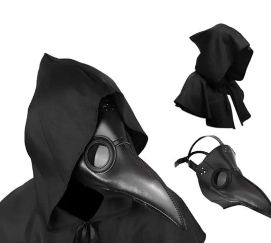 Halloween Plague Doctor Costume Beak – 2-Piece Set