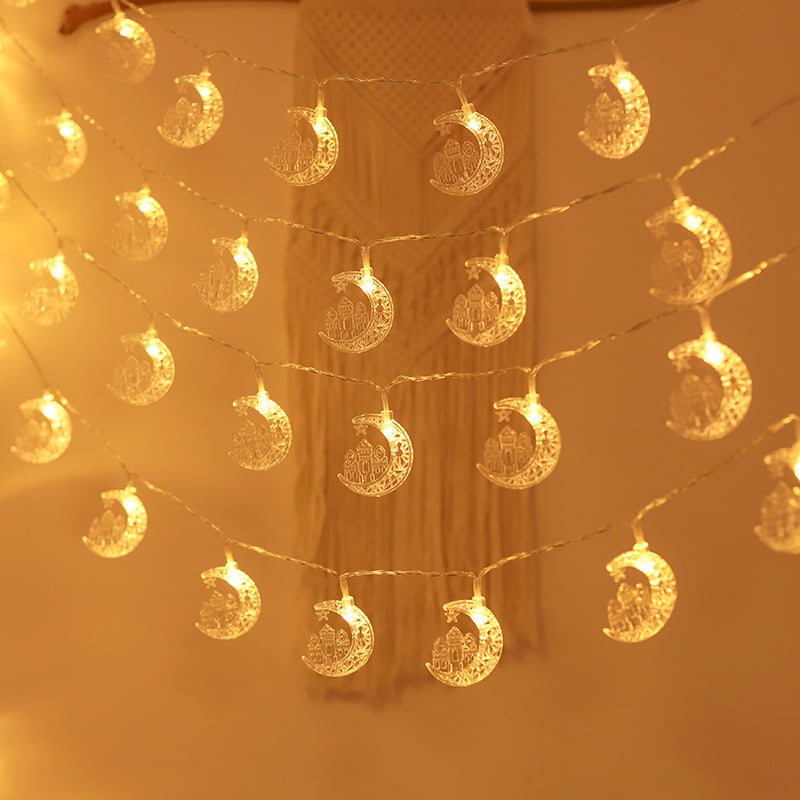 LED Moon Castle & Palace String Lights for Holiday Decor
